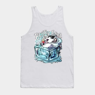 Beary cool Polar bear pun Tank Top